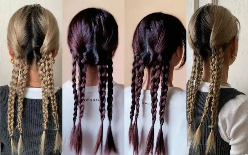 出片率拉满 | 春夏甜酷风四马尾编发 超简单可以辫好看的头发出游了!