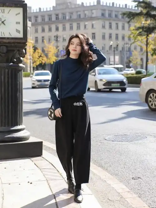 秋冬不露腿穿搭|显瘦又保暖的萝卜裤