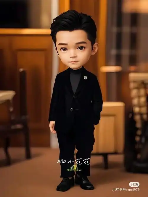 胡歌超话  20240108胡歌|繁花阿宝『宝总』q版  cr小红薯    #胡歌 爆