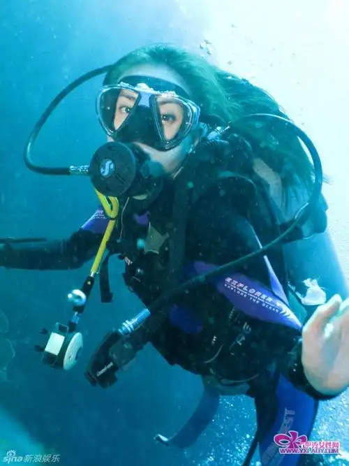 幻灯组图:名模mandy lieu深海潜水 着低胸裙吹海风_女物娱乐网|nvwu.