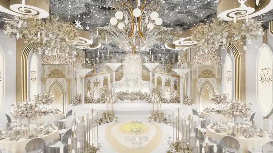 北京顺义梵希盛宴婚礼堂百万级婚礼场地一站式婚礼什么样