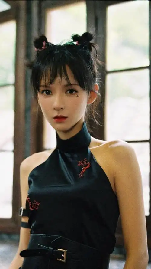 张予曦复古感旗袍写真,亭亭玉立,秀色可餐