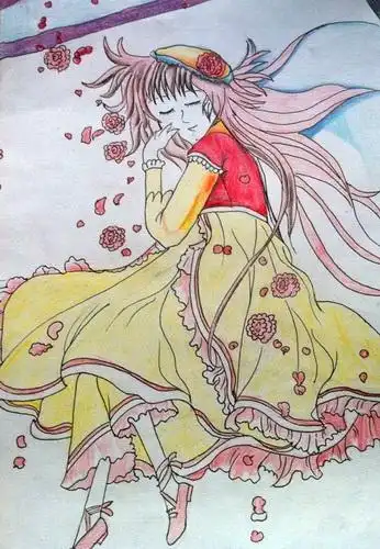 《梦》/少儿绘画作品/儿童画/网络美术馆_中国少儿美术教育网