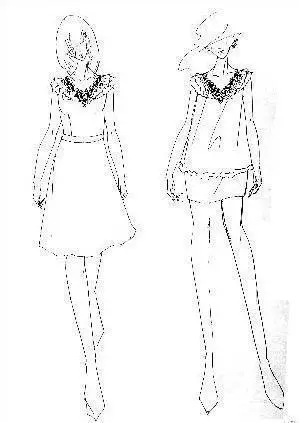 衣服简笔画侧面