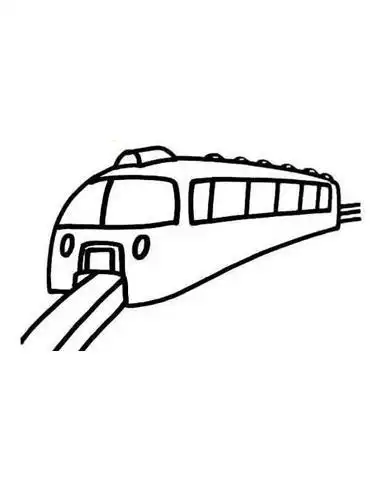 地铁简笔画图片 交通工具简笔画图片