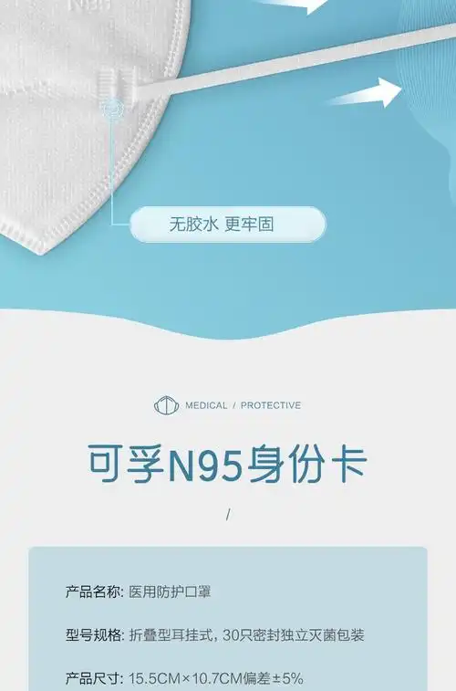 可孚医用防护n95医用防护口罩成人款3d立体口罩灭菌独立包装口罩医用
