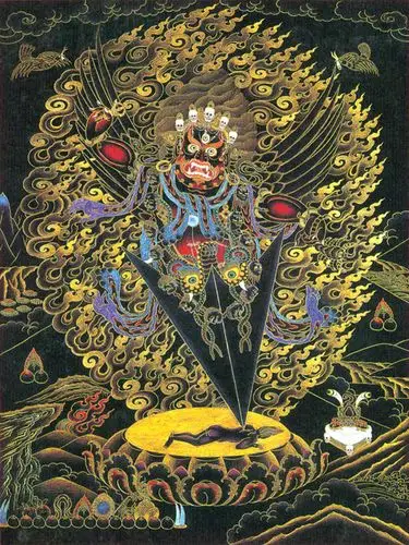 名为咕乍叽拉呀,咕乍即咕噜乍波 ,译为忿怒莲师,而叽拉呀即为普巴金刚