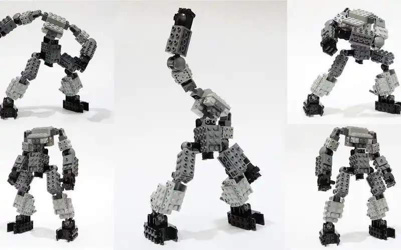 乐高moc教程 迷你机甲 帝国泰坦机甲框架 拼搭指南_哔哩哔哩 (゜-゜)