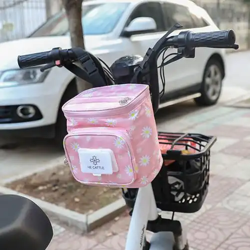 电动车挂包前置防水电瓶车收纳袋电车储物兜大容量摩托挂兜手机包