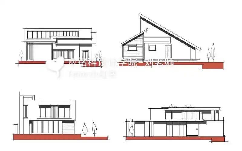 建筑立面图手绘