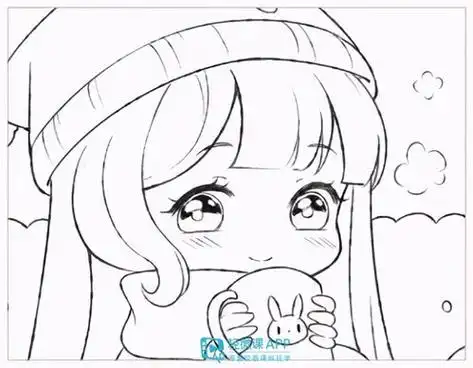 人物怎么画动漫女孩简笔画画法分享樱桃简笔画15张可爱呆萌女孩动漫