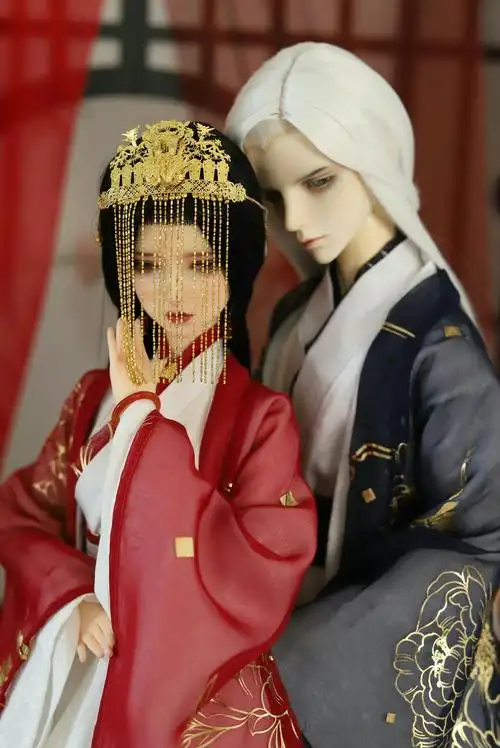 古风情侣sd娃娃bjd玩具人偶壁纸萌物