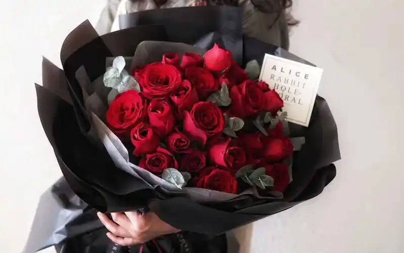 38节ins风玫瑰鲜花束生日表白送女友上海苏州杭州同城鲜花速递