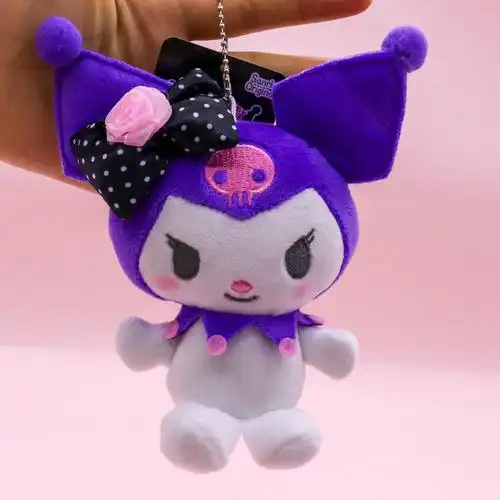 库洛米小恶魔kuromi情侣毛绒挂件公仔日系少女包包小玩偶娃娃玩具