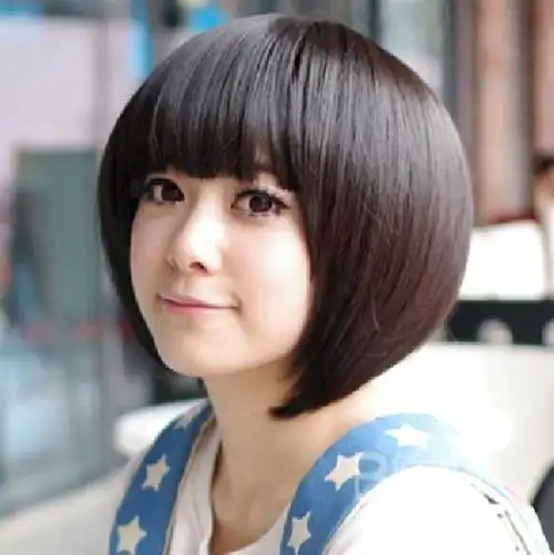 短发 蓬松bobo头 齐刘海短直发 发尾新造型 修脸减龄 灵动可爱 bobo