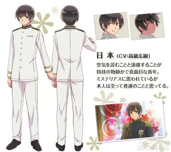 新系列动画《黑塔利亚 the world twinkle》人设图放出