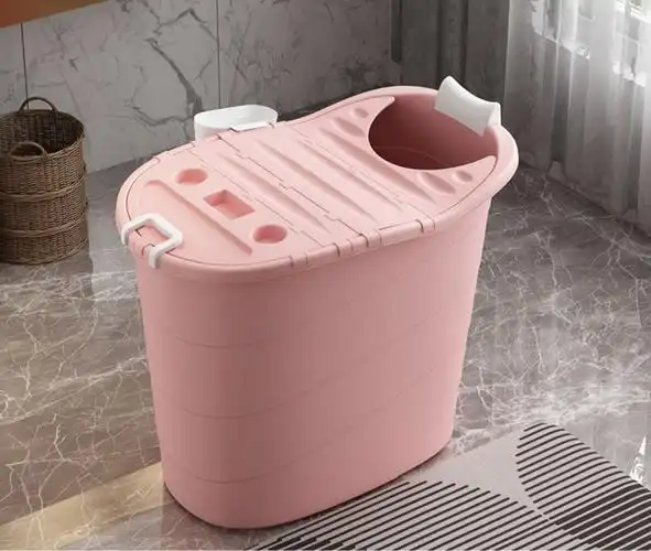 家用小户型洗澡神器高位泡澡桶成人洗澡桶全身沐浴桶大人塑料浴盆mm