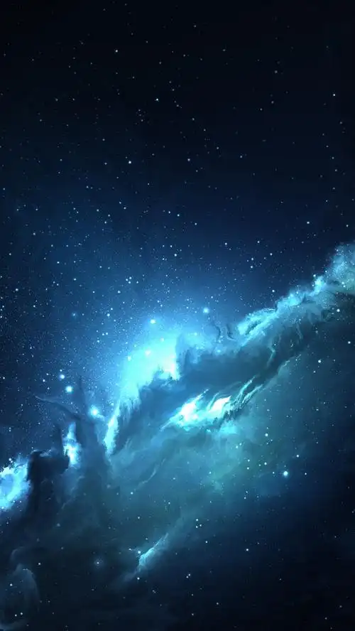 壁纸 美丽的星云,星系,蓝光,星星 5120x2880 uhd 5k 高清壁纸, 图片