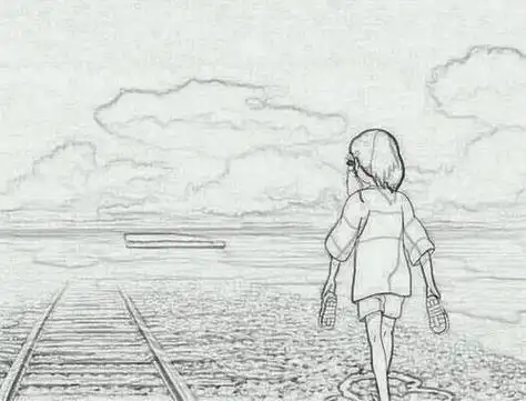 简笔画手绘图片大全大图简笔画手绘女生伤感9款风景简笔画图片风景