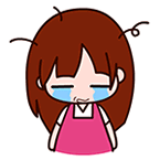 qq表情黑眼妹-倒霉