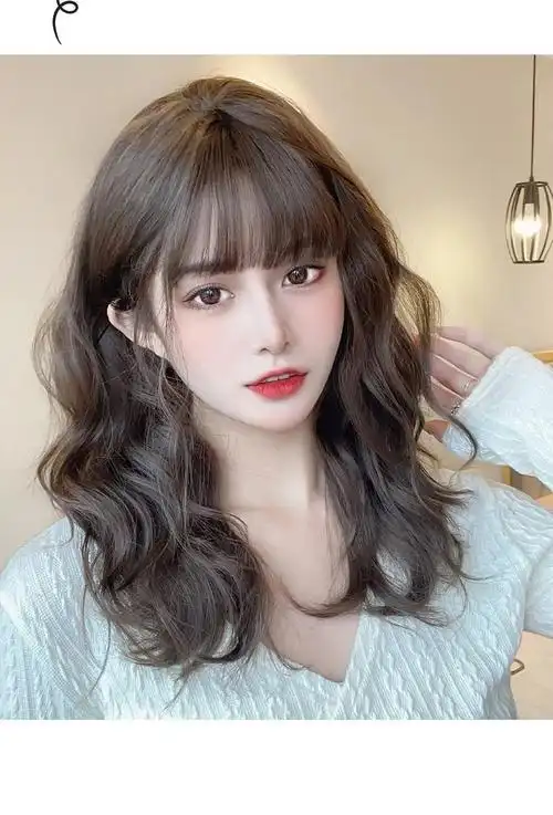 羊毛卷假发女自然全头套造型减龄长发锁骨发型假发套 花乐集 法式羊毛