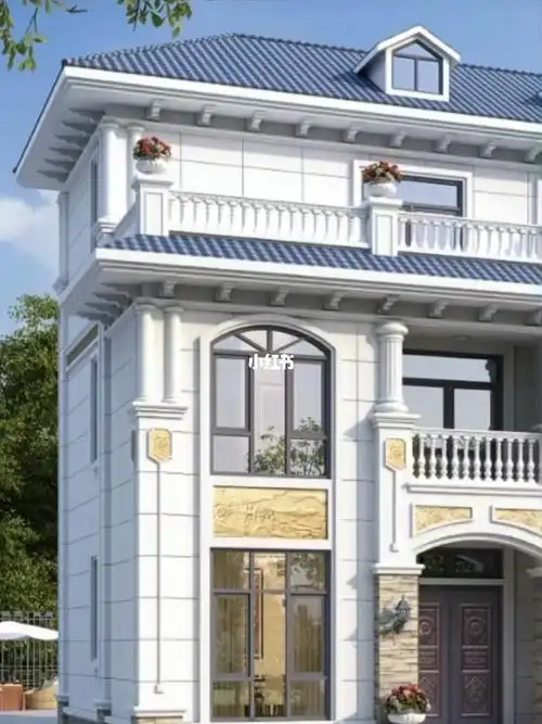 欧式三层带露台农村别墅