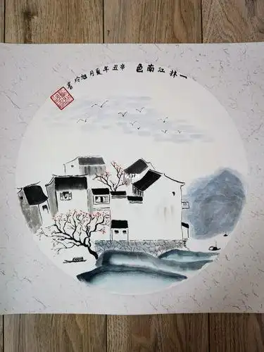 江南水乡水墨画 江南水乡水墨画高清图