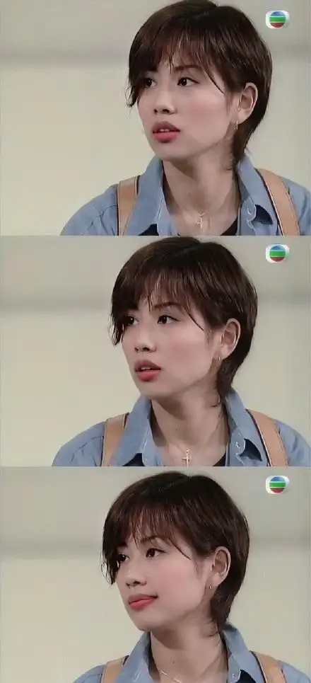 年轻时的陈松伶漂亮的很有特点,在《天地男儿》《笑看风云》里的短发