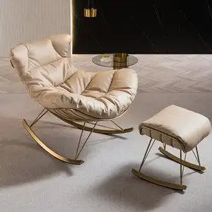 高档欧式阳台懒人摇椅小户型躺椅家f用摇摇椅客厅休闲单人沙发椅