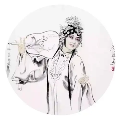 上海季仁葵先生水墨京剧人物画欣赏