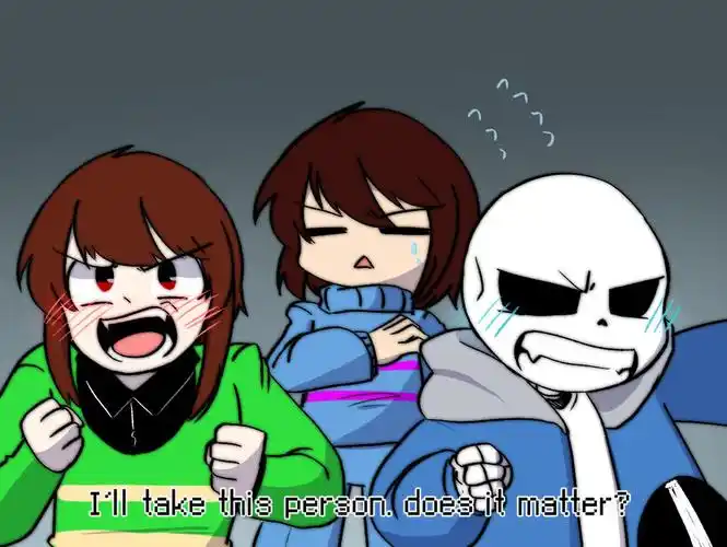 undertale传说之下精美人物图包sansfriskchara期