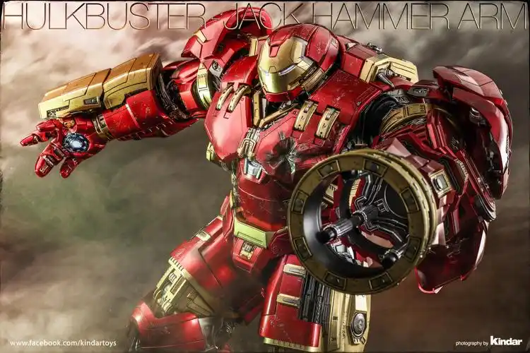 《复仇者联盟2:奥创纪元》反浩克装甲 (豪华版)1:6比例珍藏人偶实物图