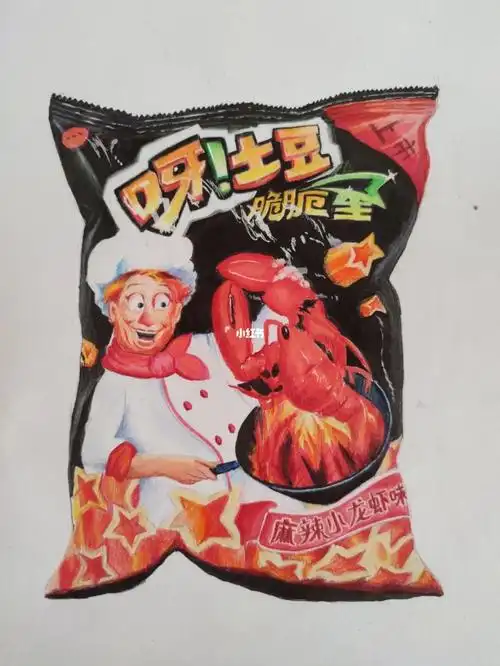 彩铅零食袋写生有原速视频