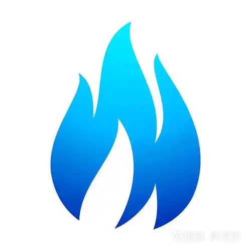 火焰蓝色图标