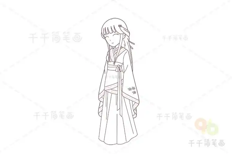 古风魏晋仙女_古风人物简笔画