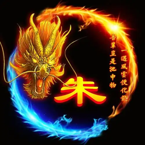 36张姓氏微信头像:飞龙在天和凤凰涅盘,你选哪个?