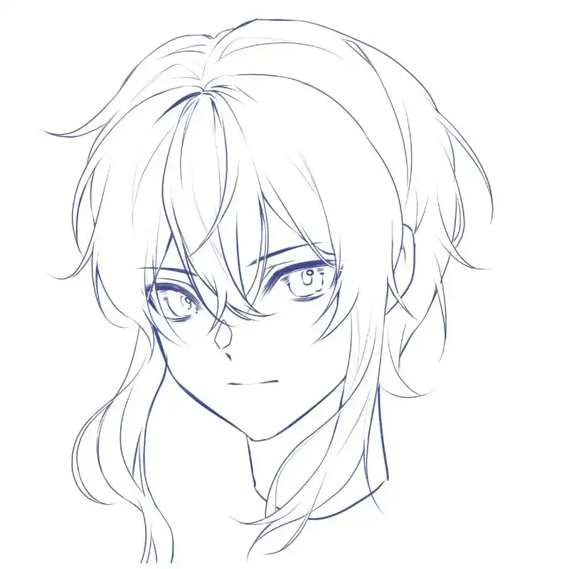 一些头发练习 #画渣日常#儿童画 #二次元 #绘画 #画画 - 抖音