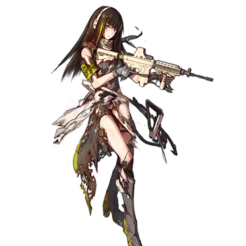 少女前线官方人物立绘图片之突击步枪类四星(含大破)图鉴
