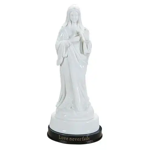 摆件圣母像天天主教陶瓷无玷圣物圣像圣心饰品摆件