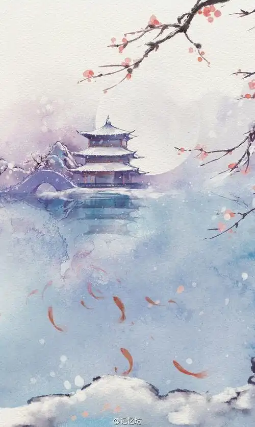 封面底图古风无人