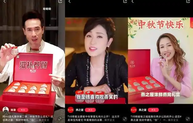 请来胡定欣,陈法蓉,陈豪,陈敏之为燕之屋"代言",各大艺人结合自己的