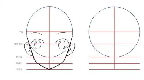 学习动漫第八课《动漫人物头部不同角度画法》