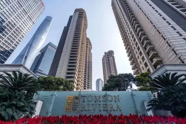 滨江大道边的汤臣一品项目,包括4栋极其奢华的滨江别墅和1栋高档会所