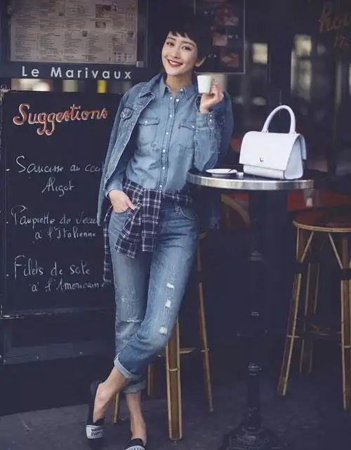 网易首页>网易号>正文申请入驻>这一次王鸥大胆选择了全身牛仔的穿搭