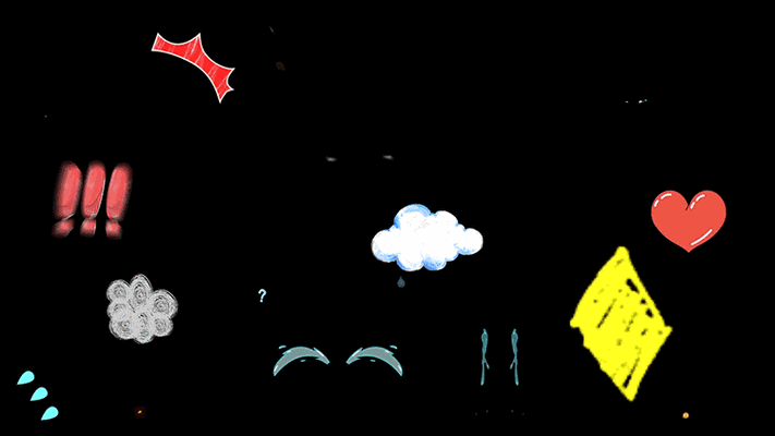 综艺音效节目字幕素材包动态模板真人秀动画卡通可爱pr花字体