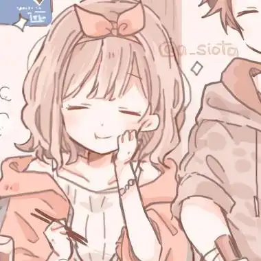 可爱情侣动漫头像一左一右唯美高清情侣微信真人头像大全