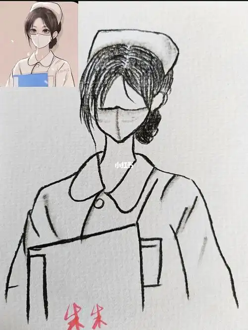 简笔画  #画画的日常  #护士