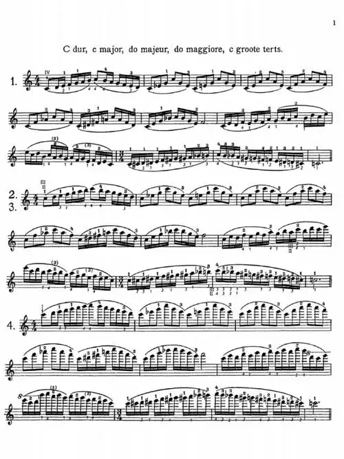 卡尔弗莱什小提琴音阶体系电子版琴谱