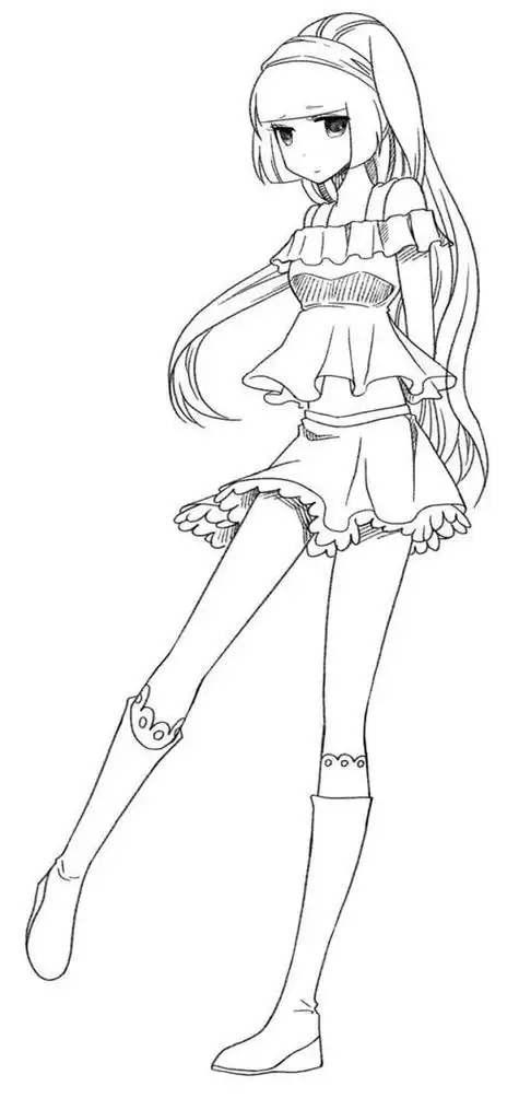 我爱画画74简笔画74卡通动漫人物74可爱女生74马克笔铅笔画得动漫人物