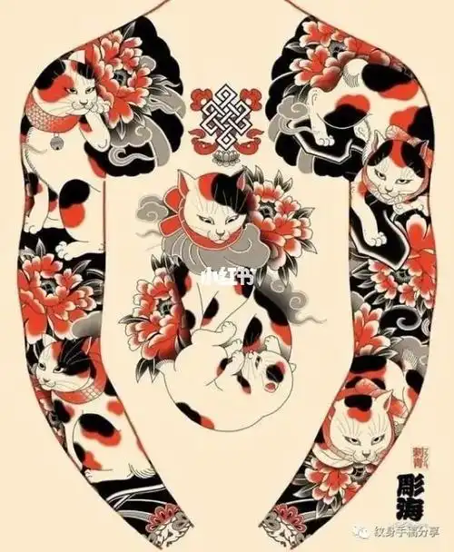 日式老传统花臂半甲